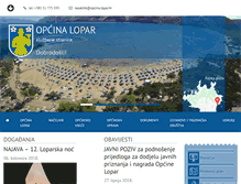 Tablet Screenshot of opcina-lopar.hr
